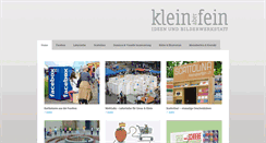 Desktop Screenshot of kleinaberfein.ch